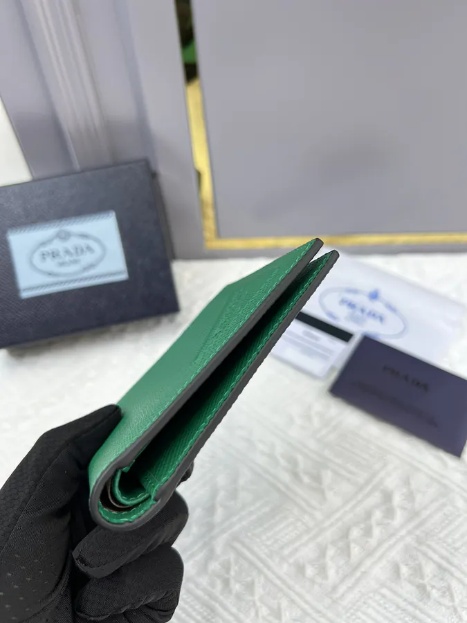 Top Original Saffiano Leather Wallet with 8 Card Slots