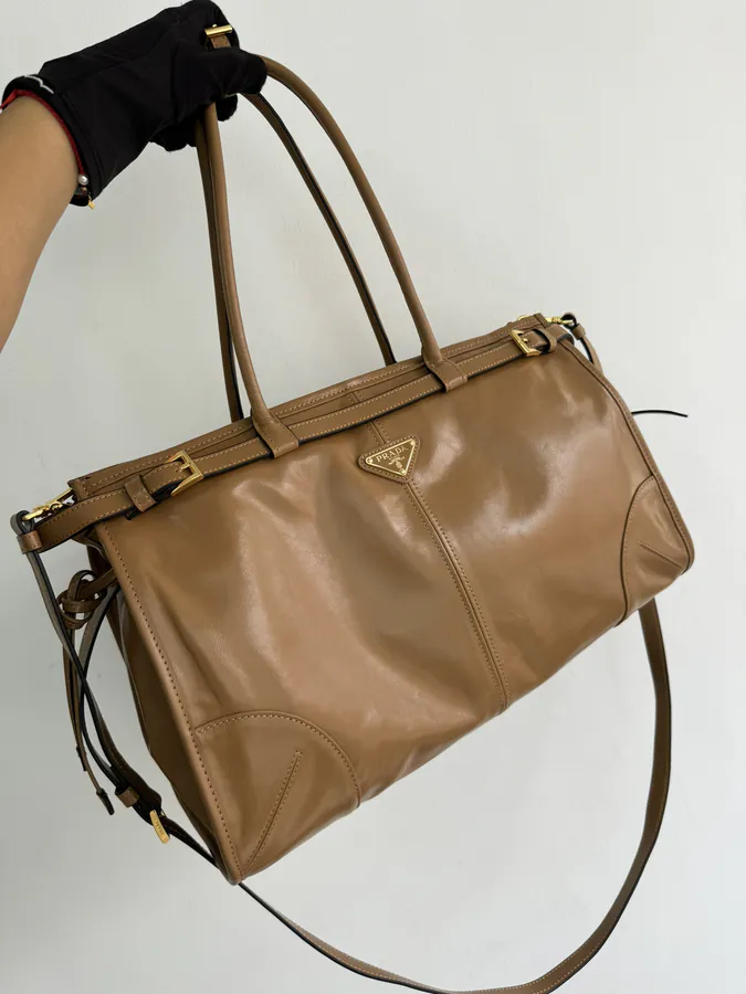 Lussolf Grained Calfskin Large Handbag