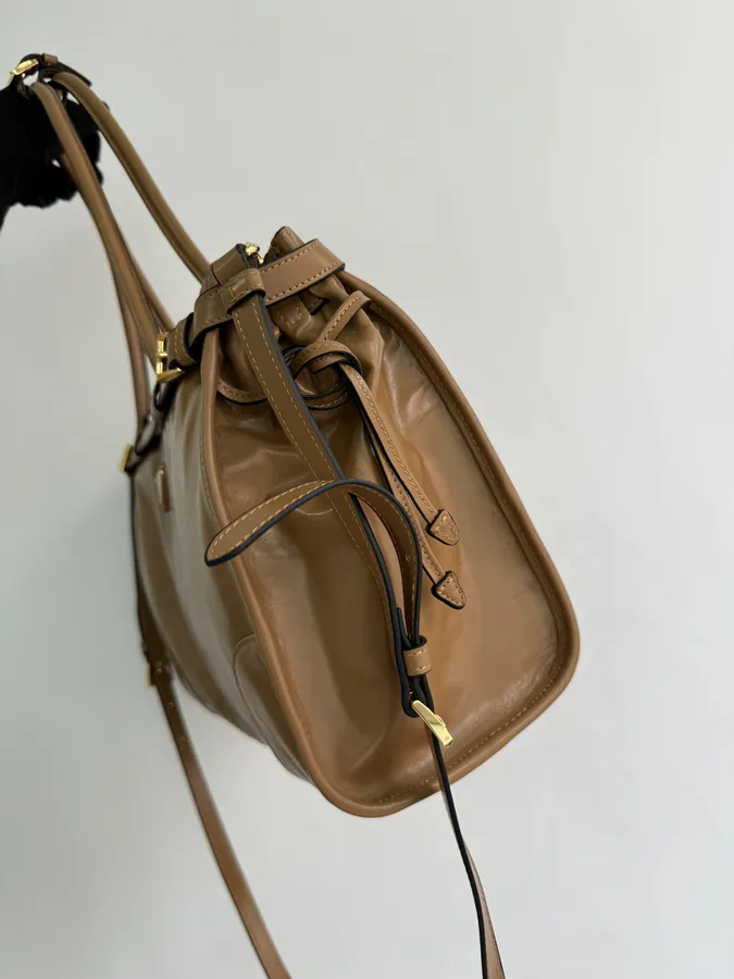 Lussolf Grained Calfskin Large Handbag