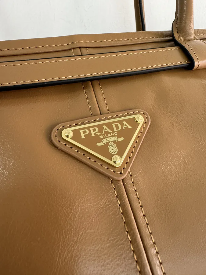 Lussolf Grained Calfskin Large Handbag