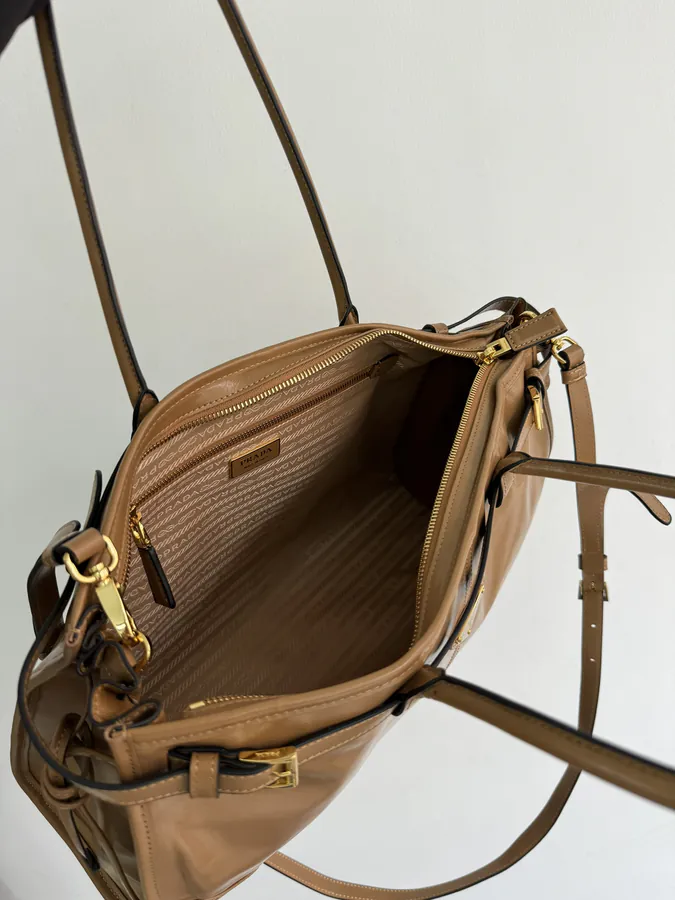 Lussolf Grained Calfskin Large Handbag