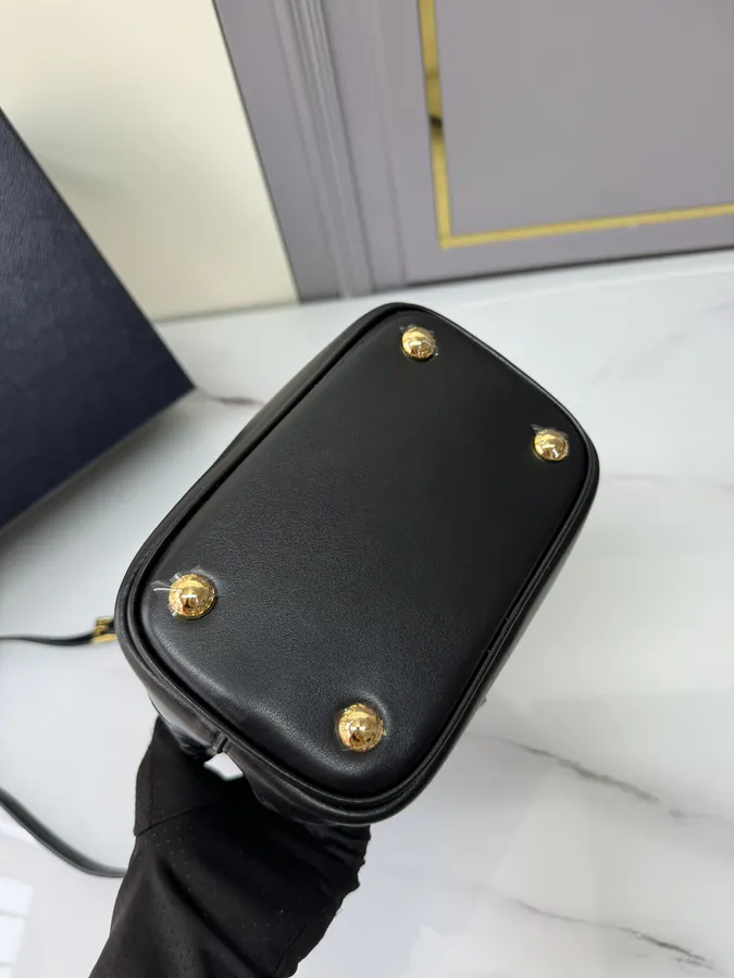 P820 Saffiano Perforated Bucket Bag