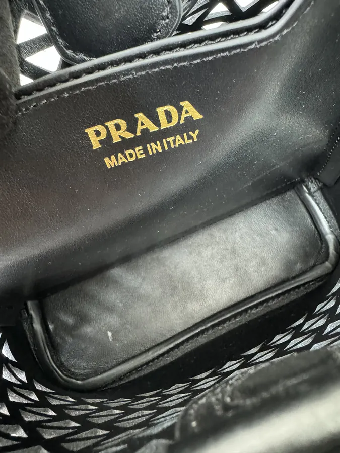 P820 Saffiano Perforated Bucket Bag