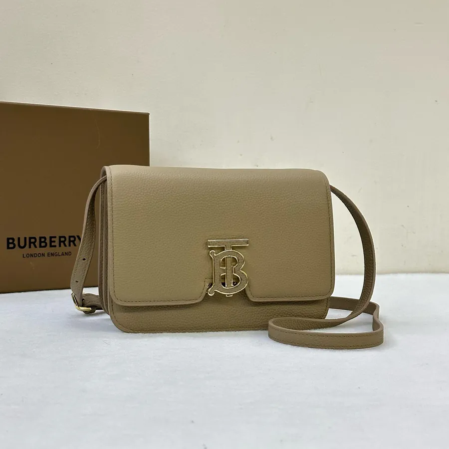 550 Premium Original B Bag in Italian Grained Leather with TB Exclusive Lock Closure