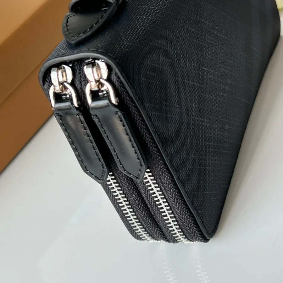 320 London Check Double Zip Tote Bag