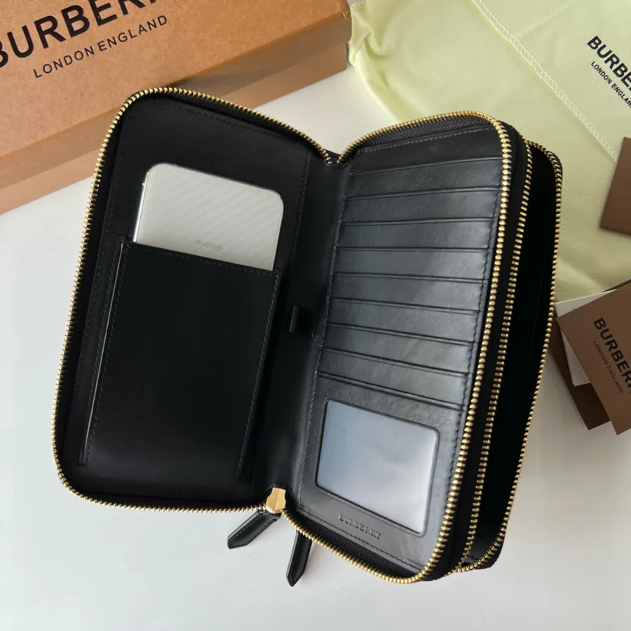 320 London Check Double Zip Handbag