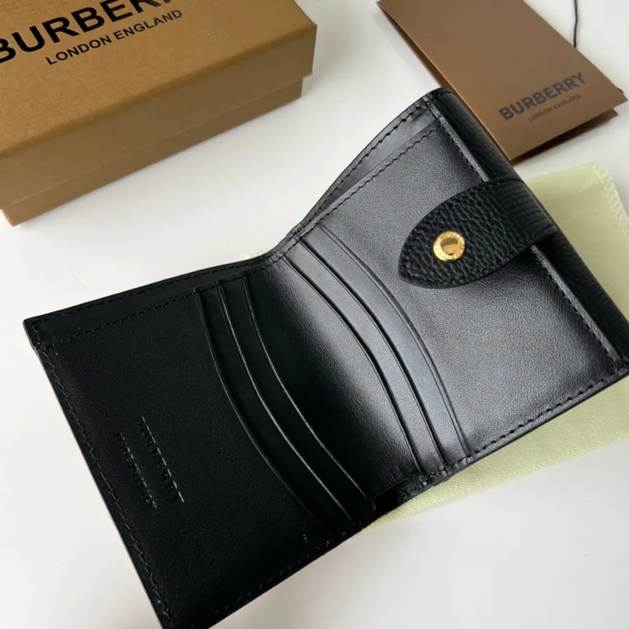 220 House Checkered Leather Wallet from B•Home