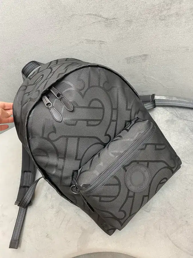 Thomas Burberry Shoulder Bag with Regenerated Polyester and Cotton Fabric