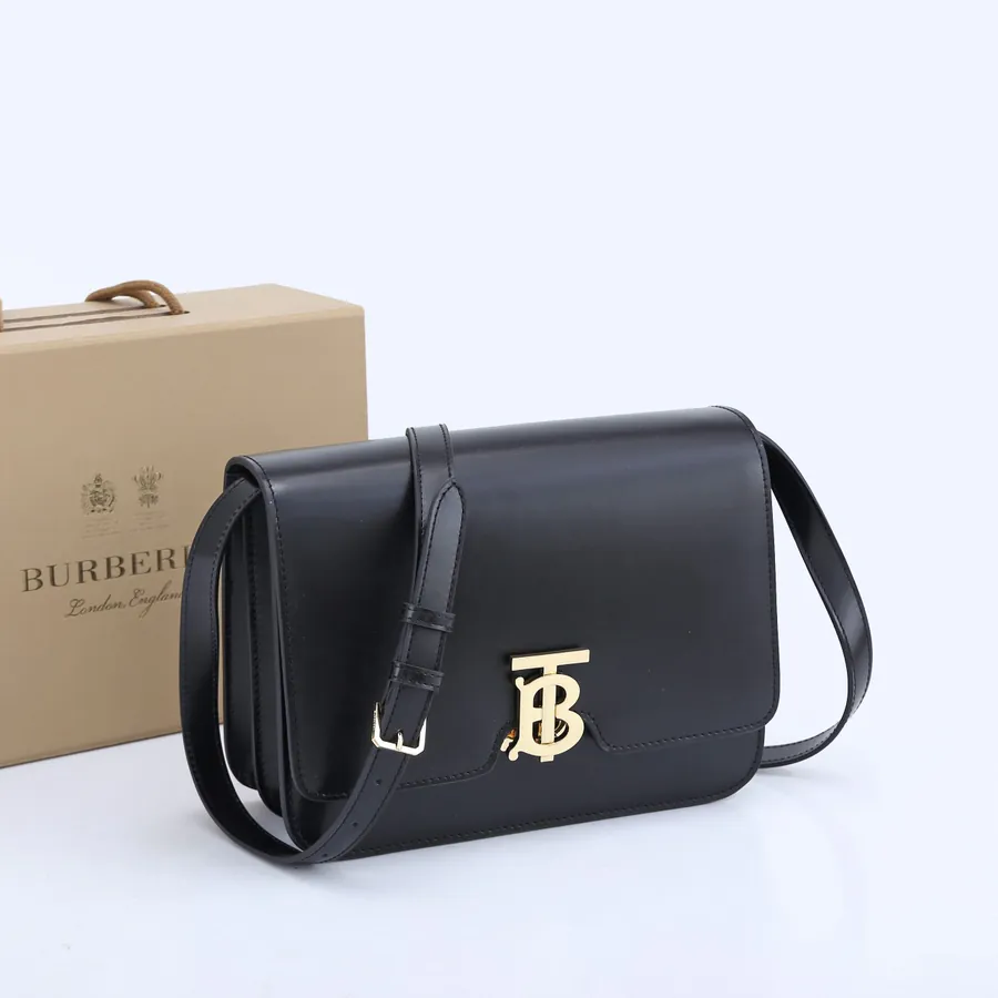 Thomas Bur Exclusive Logo Leather Crossbody Bag