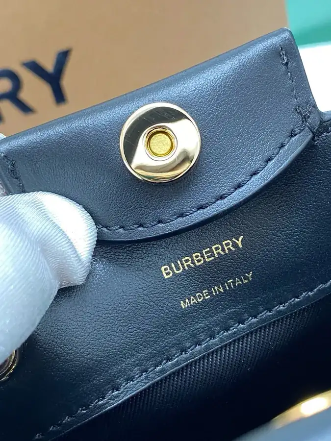 Thomas Burberry Bucket Bag with Soft Structured Shape
