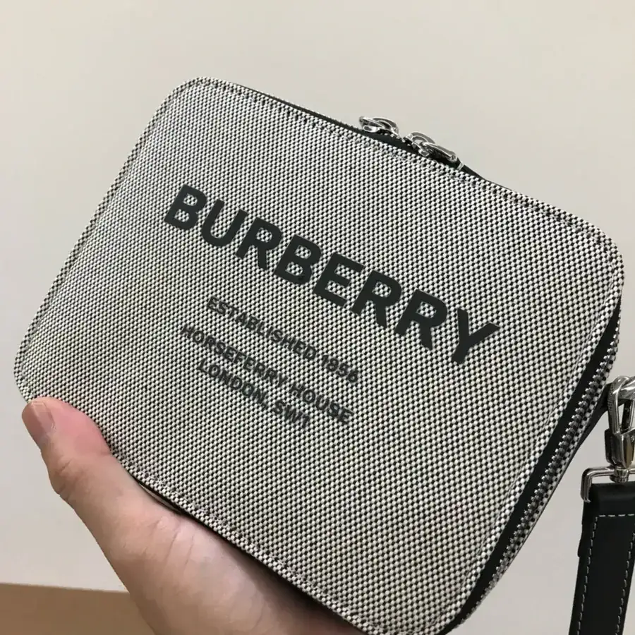 Horseferry Print Crossbody Bag Elegant and Detailed Design