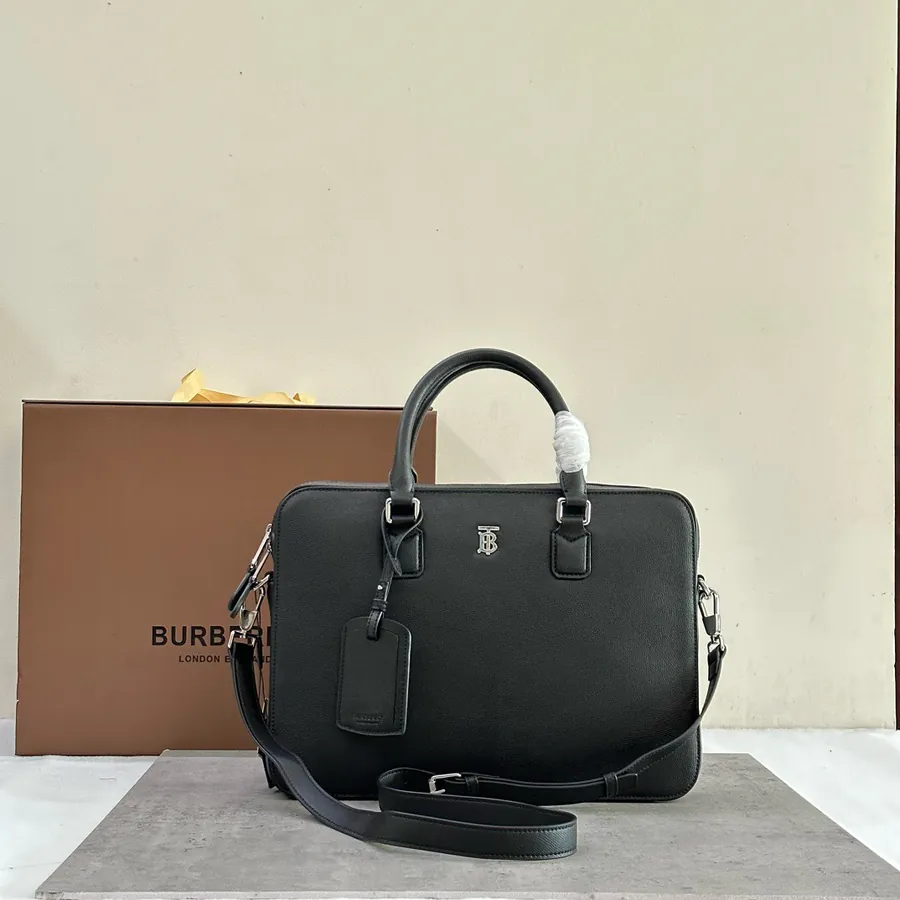 650 B Brand Briefcase in Full Calfskin