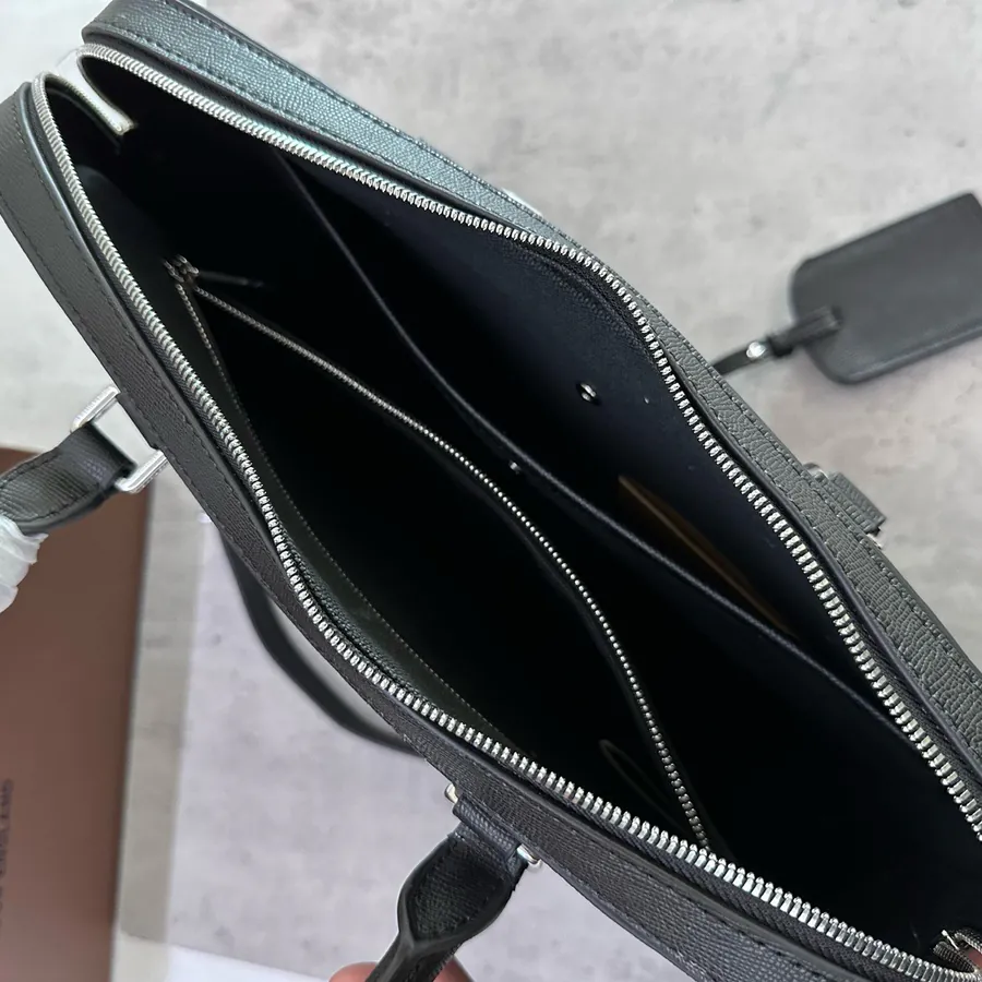 650 B Brand Briefcase in Full Calfskin