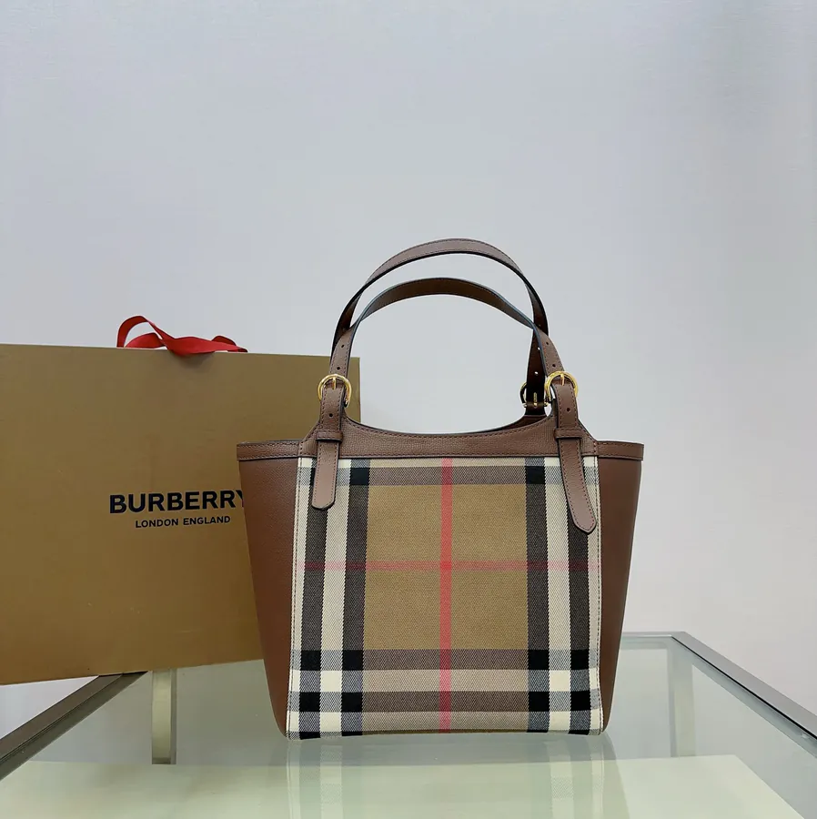 B House Iconic The Canter Handbag in Grained Calfskin