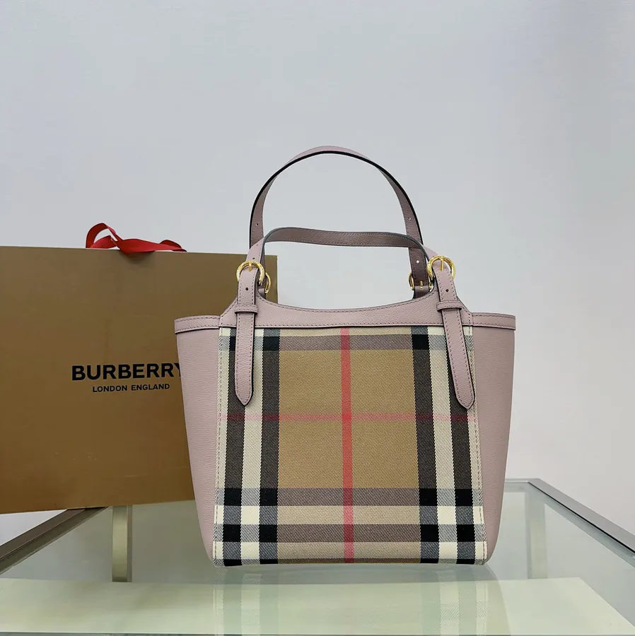 B House Iconic The Canter Handbag in Grained Leather