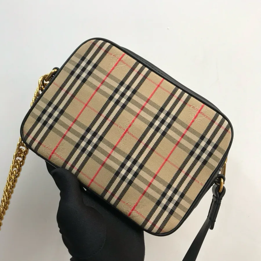 500 B House 1983 Checkered Chain Camera Bag