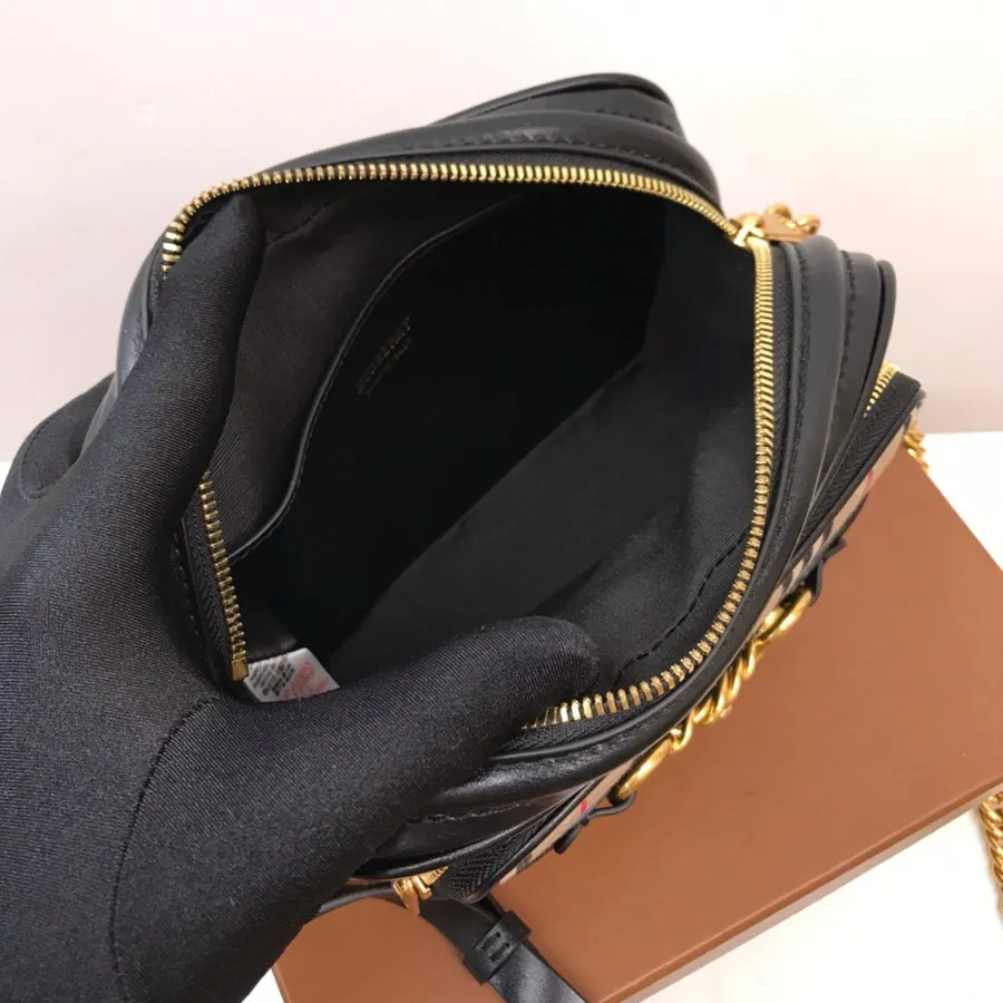 500 B House 1983 Checkered Chain Camera Bag