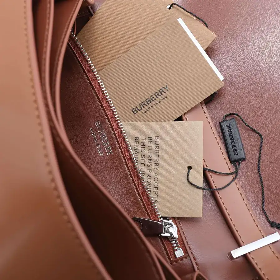 Thomas Bur Exclusive Logo Leather Crossbody Bag with Adjustable Strap