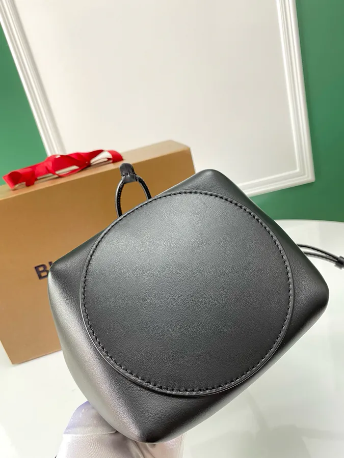 Thomas Burberry Bucket Bag with Soft Structured Shape