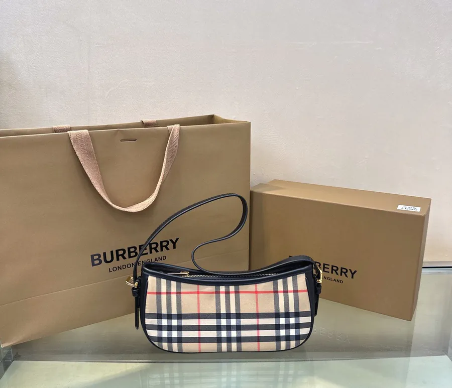 B House Classic Checkered Crossbody Bag