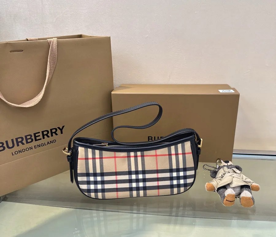 B House Classic Checkered Crossbody Bag