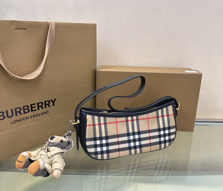 B House Classic Checkered Crossbody Bag