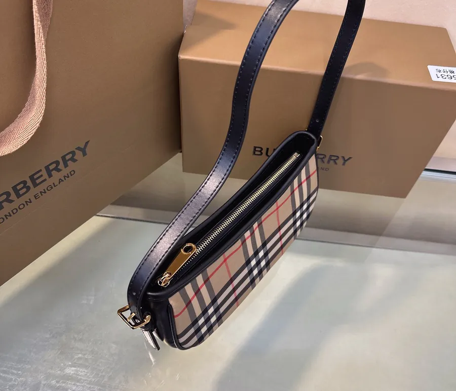 B House Classic Checkered Crossbody Bag