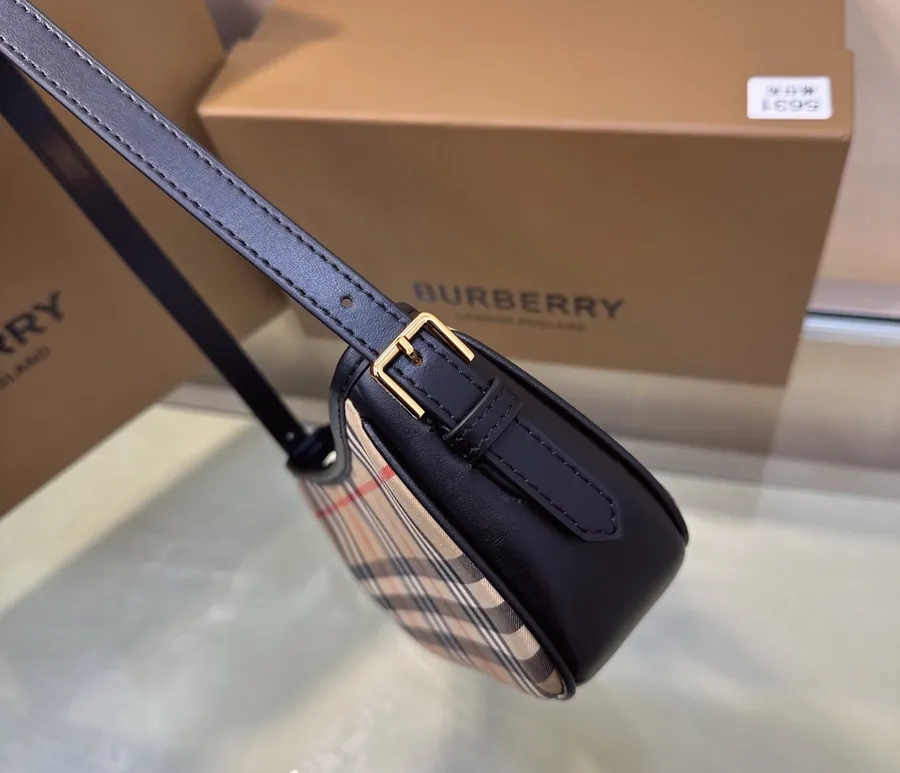 B House Classic Checkered Crossbody Bag