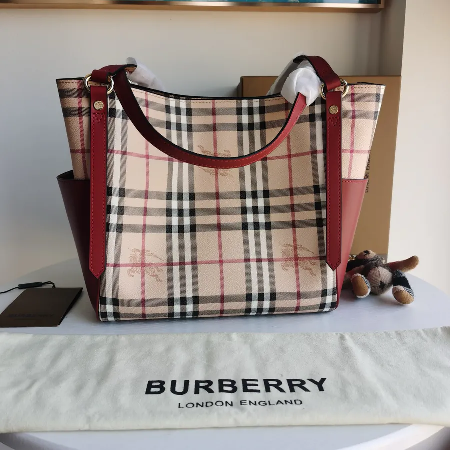 P450 B House Classic Shopping Bag with Grained Calfskin Handle