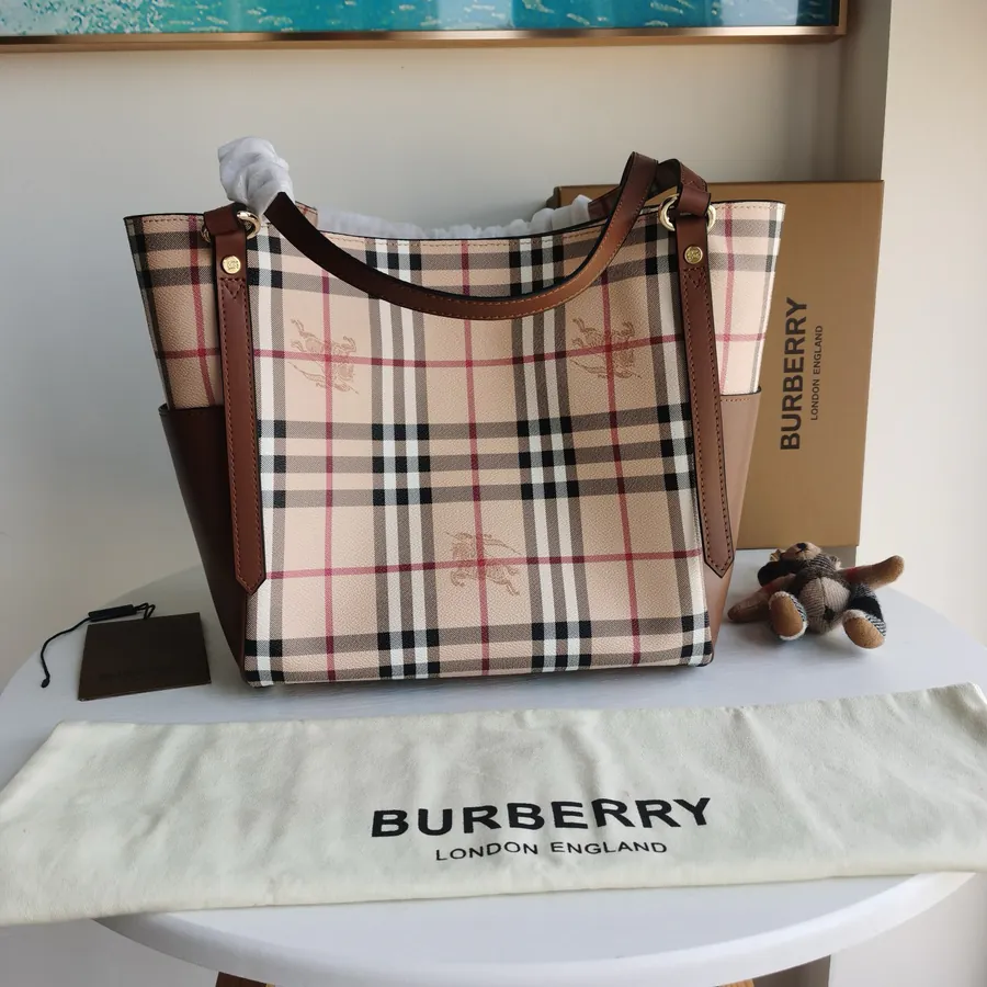 P450 B House Classic Shopping Bag Patterned Shoulder Tote