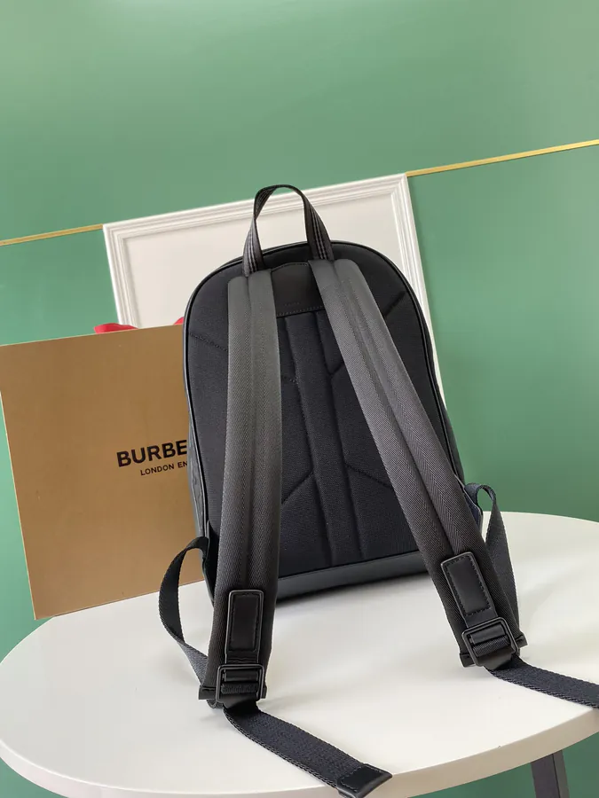 B Brand New Backpack with Signature Grained Design