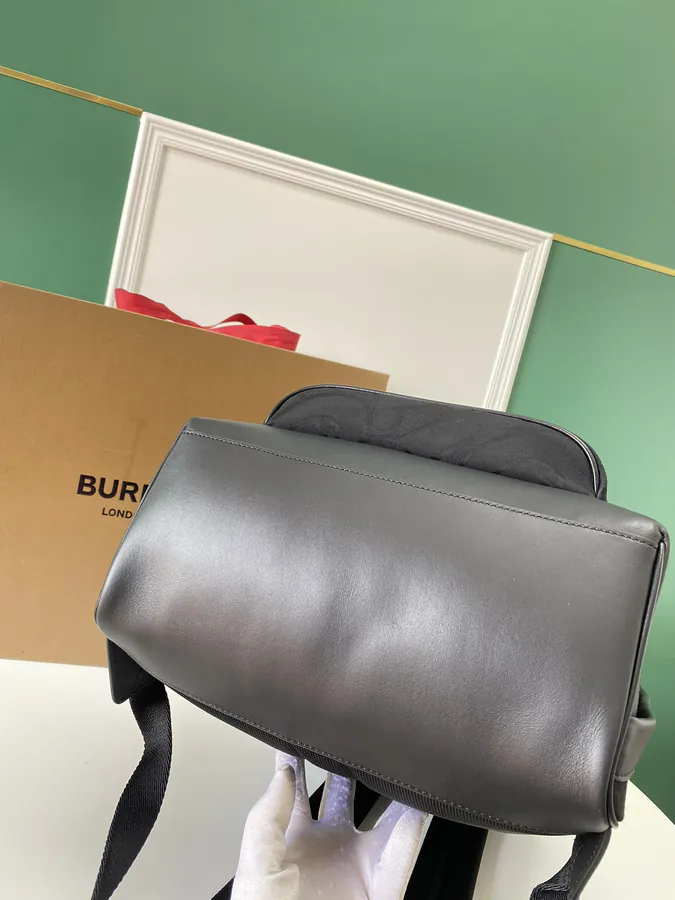 B Brand New Backpack with Signature Grained Design