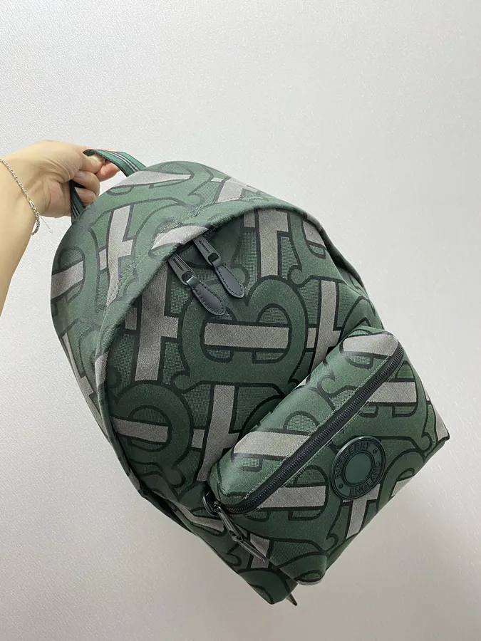 Thomas Burberry Backpack with Exclusive Logo Pattern