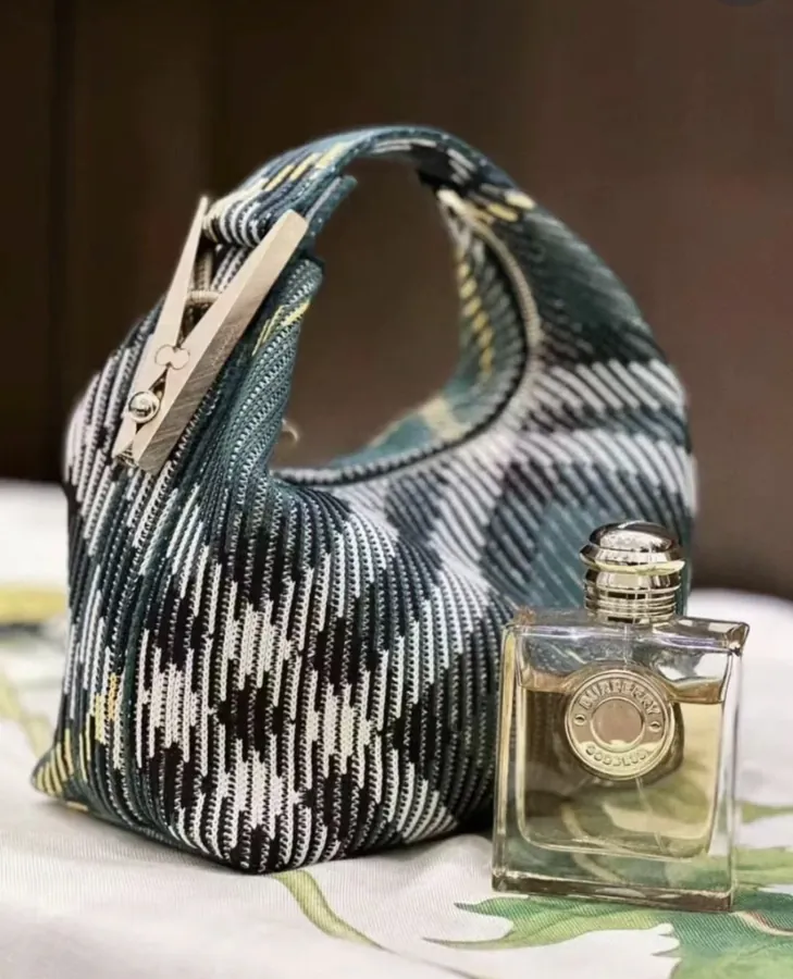 B Brand New Peg Knit Pattern Bag