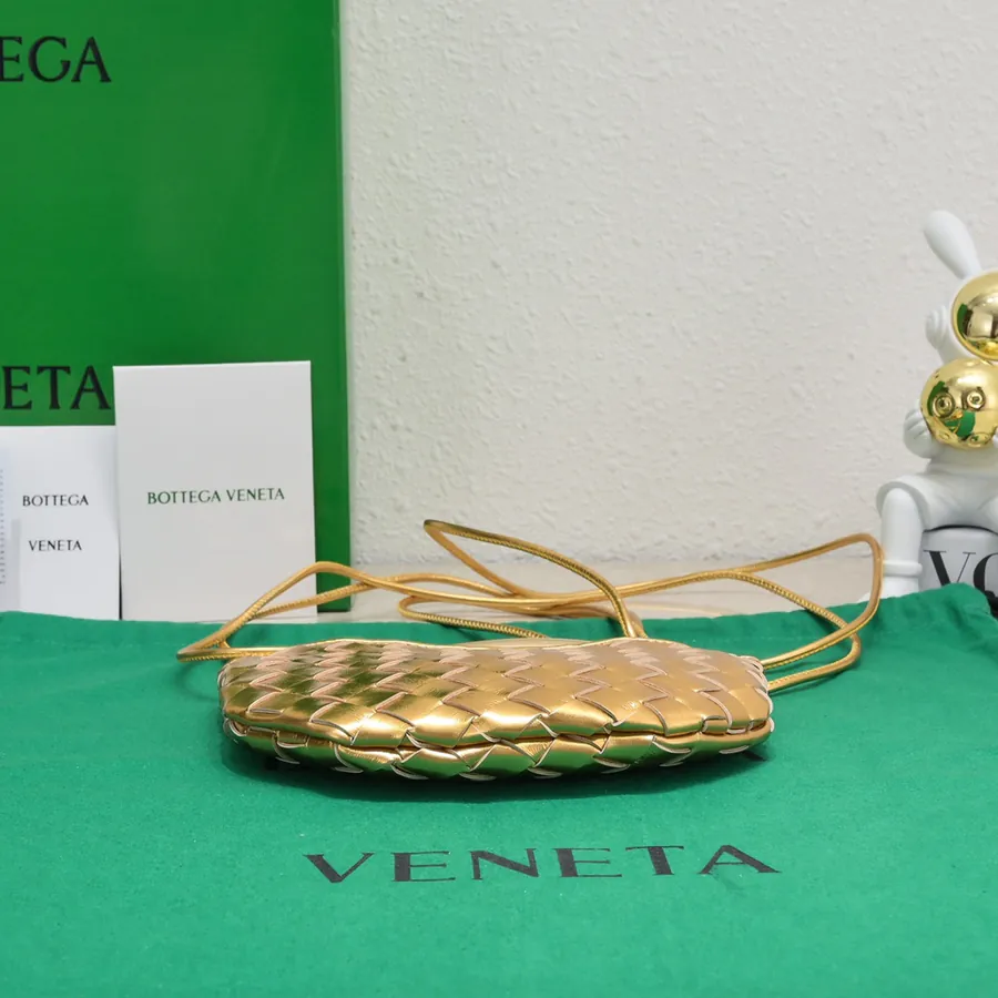 BV Mini Sardine Elegant Artistic Bag with Gold Plating