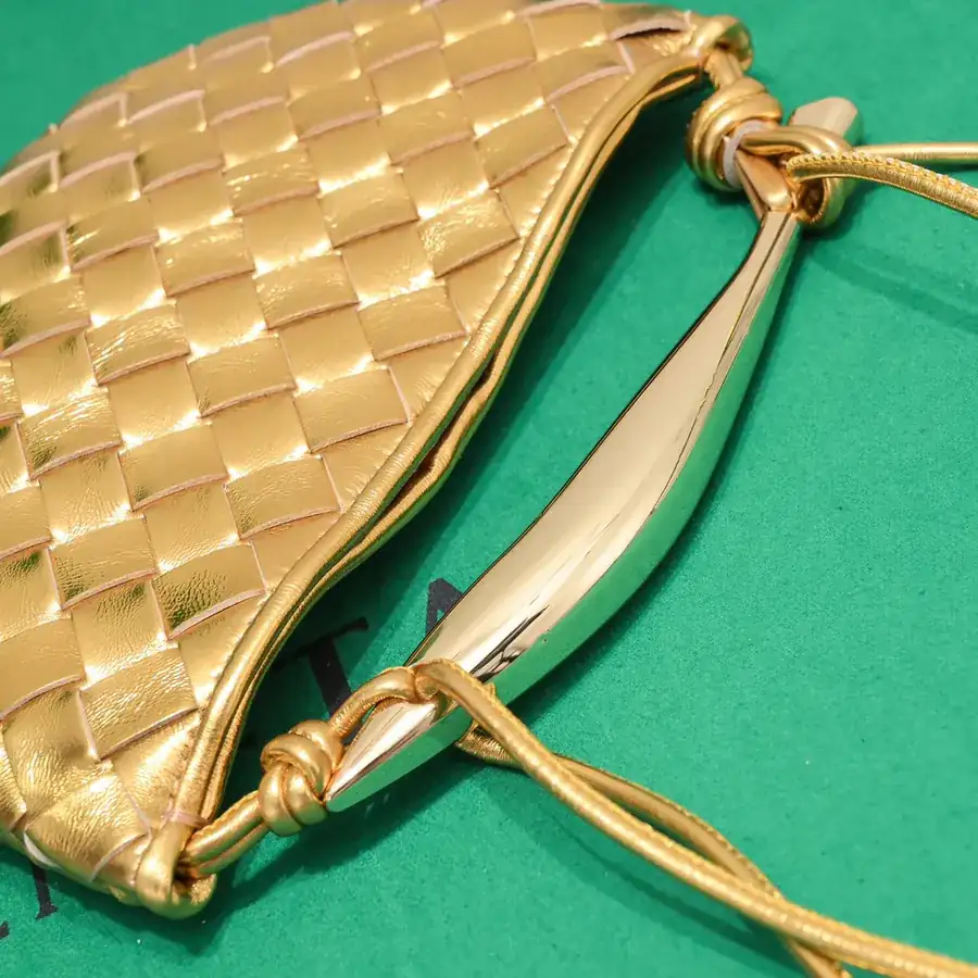 BV Mini Sardine Elegant Artistic Bag with Gold Plating