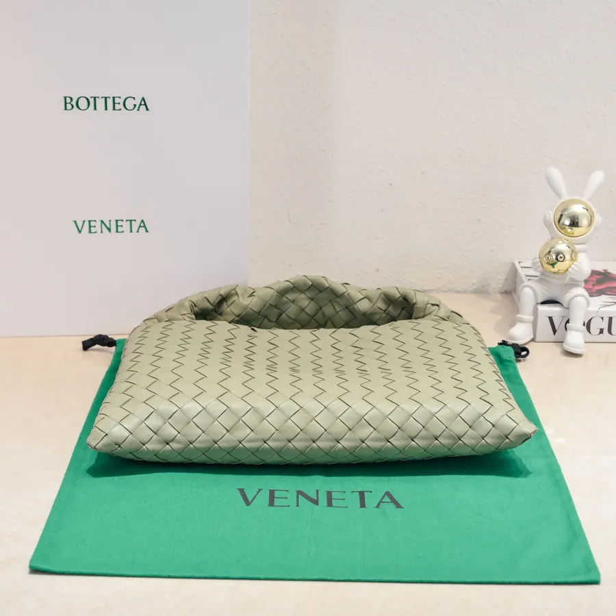 Bv New Mini HOP Bag with Leather Weave Handle