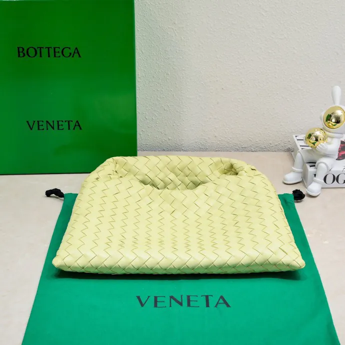 Bv New Mini HOP Bag with Woven Leather Handle