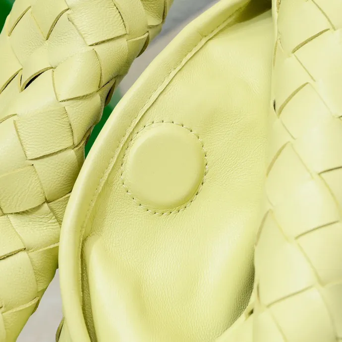 Bv New Mini HOP Bag with Woven Leather Handle
