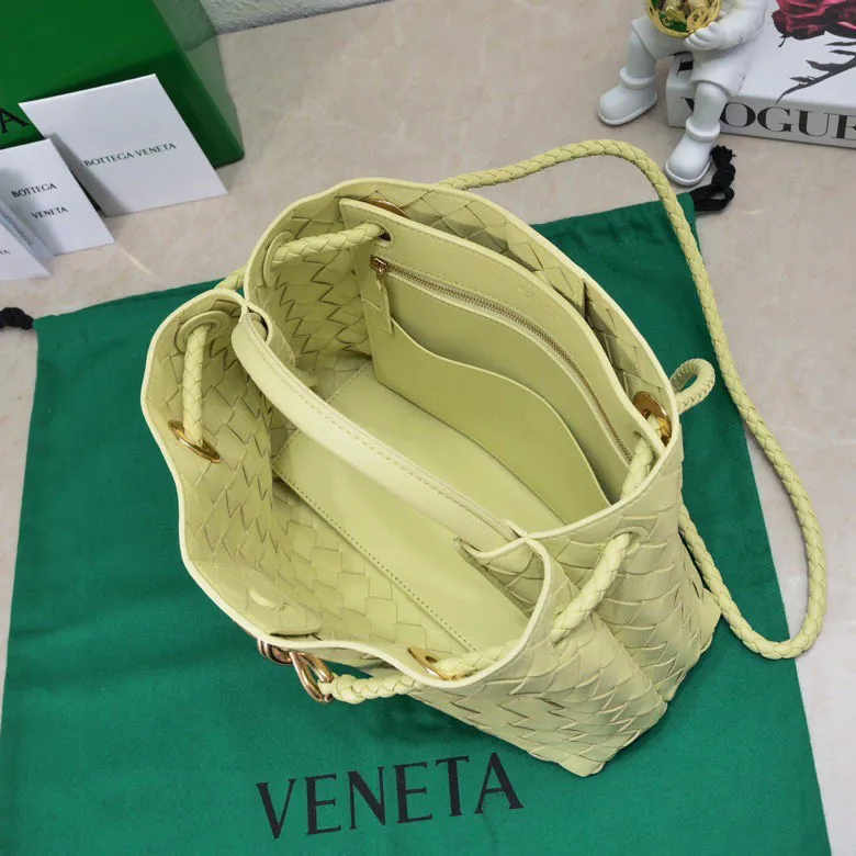 B Intrecciato Weave Small Tote Bag with Adjustable Strap