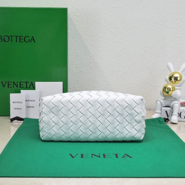 B Intrecciato编织皮革小号手提包