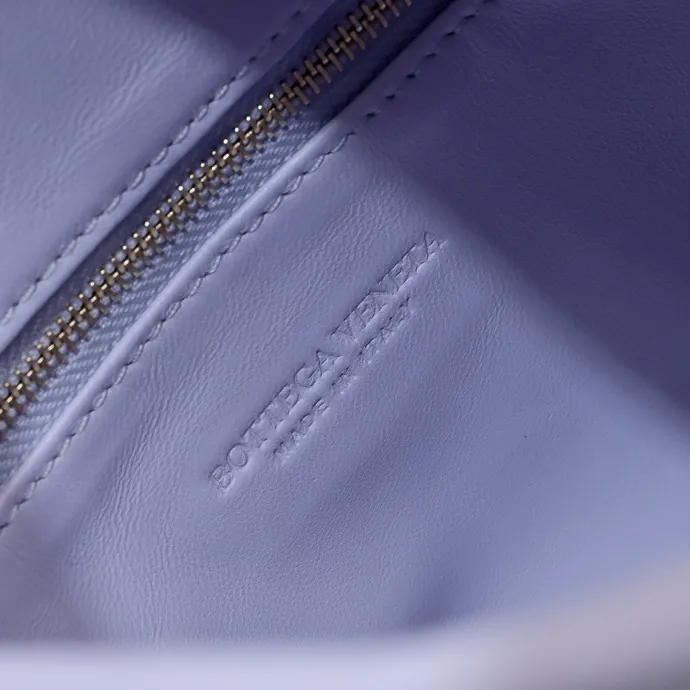 Bv New Mini HOP Bag with Grained Calfskin and Woven Handles
