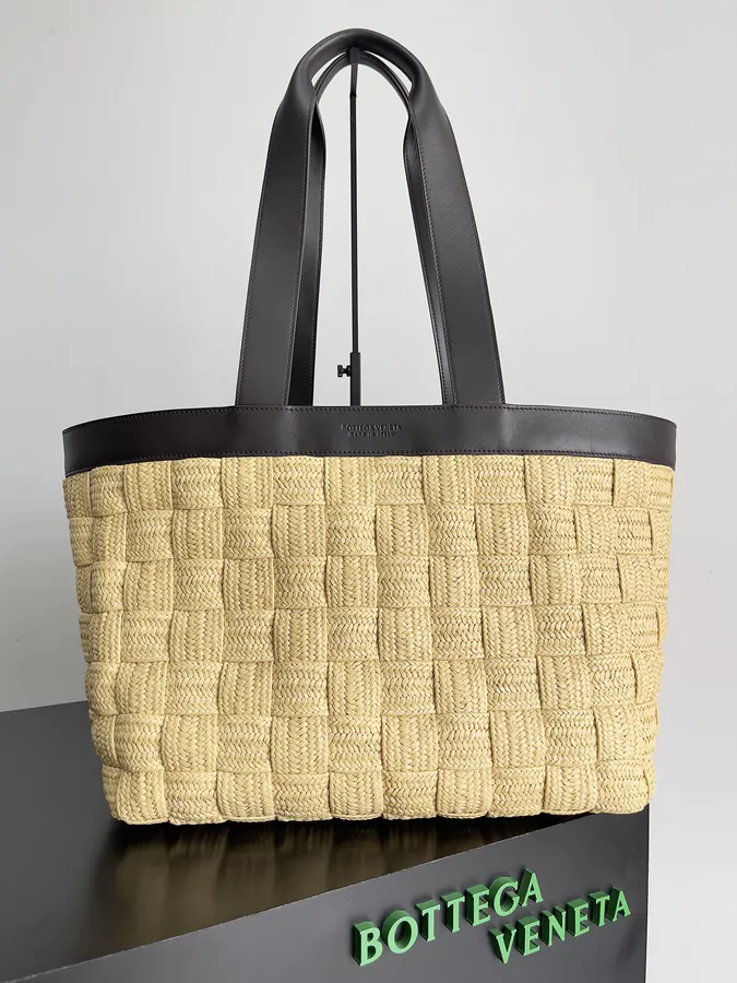 Bv Bottega Grass Basket Tote