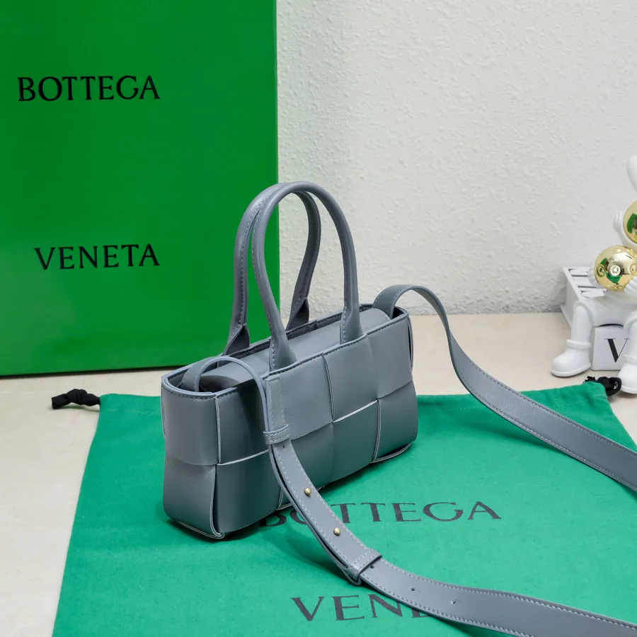 Mini East West Arco Tote Handbag with Detachable Strap
