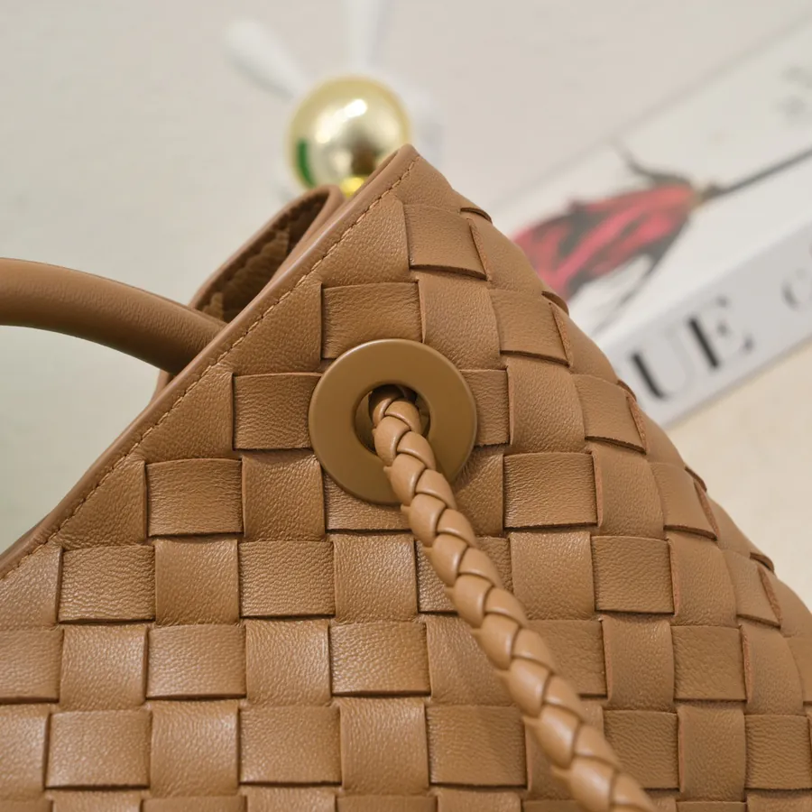 B Intrecciato Leather Mini Tote with Adjustable Strap