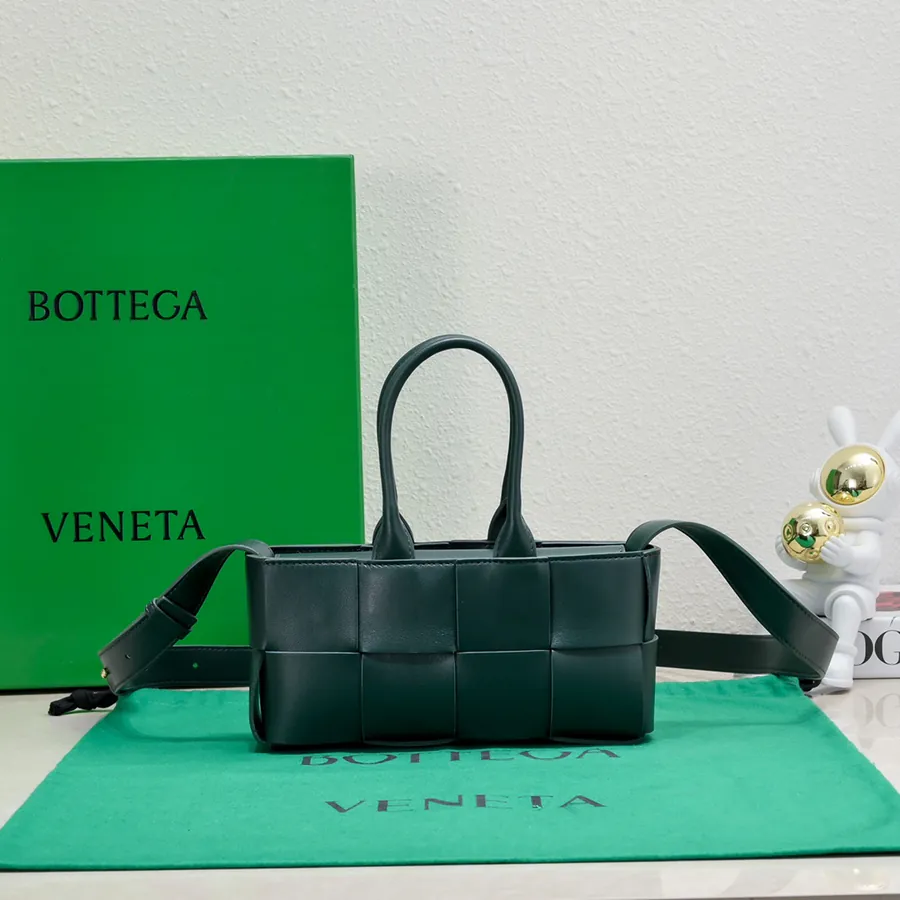 Mini Intreccio Woven Leather Tote Bag with Detachable Strap