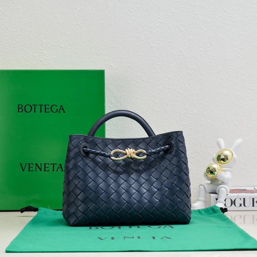 B Intrecciato Leather Mini Tote with Adjustable Strap