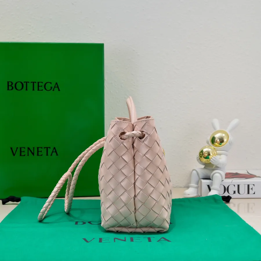 B Intrecciato编织小号手提包,可滑动斜挎背带