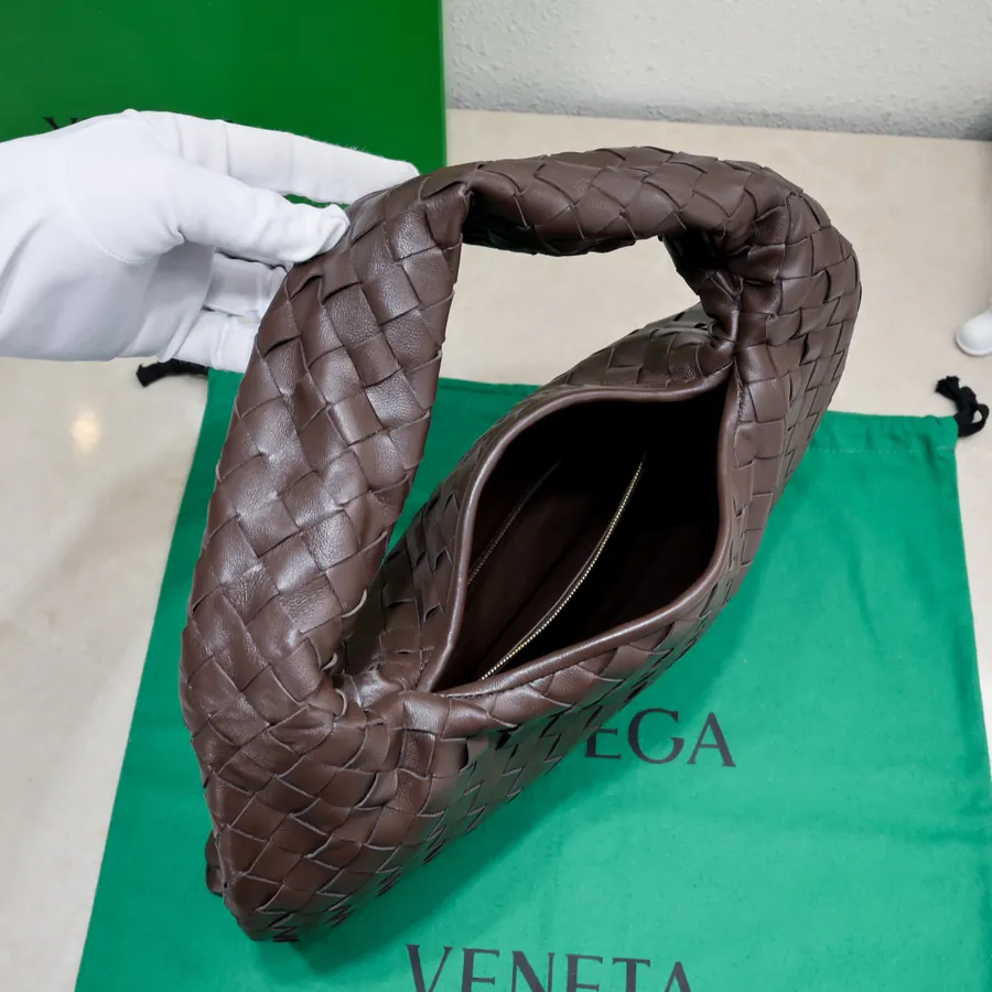 Bv New Mini HOP Bag with Leather Weave Handle