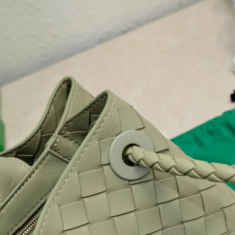 Bottega Veneta Andiamo Handbag Classic Leather Weave with Gold Tassel